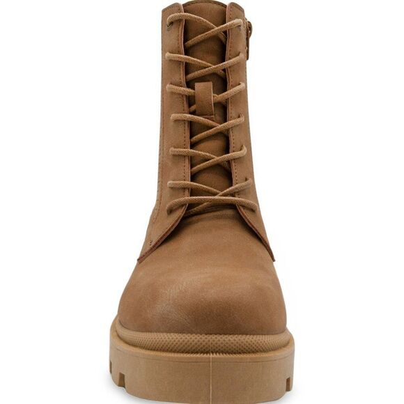 Sugar Women's Fabiana Chunky Lace-Up Tan Combat Boot - Picture 3 of 6